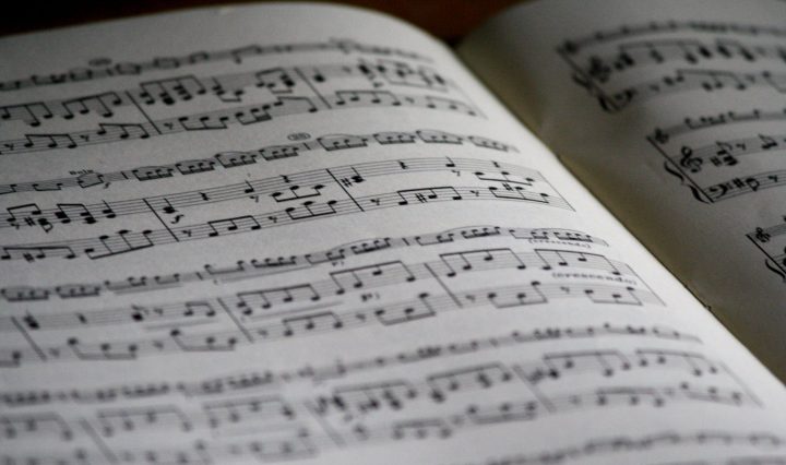 Photo of sheet music