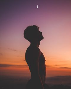 silhouette photo of person during dawn